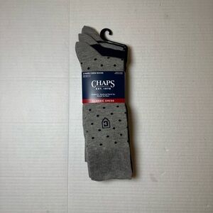 Chaps Classic Dress Dot Crew Socks , Pack Of 3